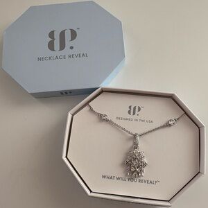 Bomb Party Extra is Always Welcome Necklace NK51795 Lemon CZ Rhodium Plating